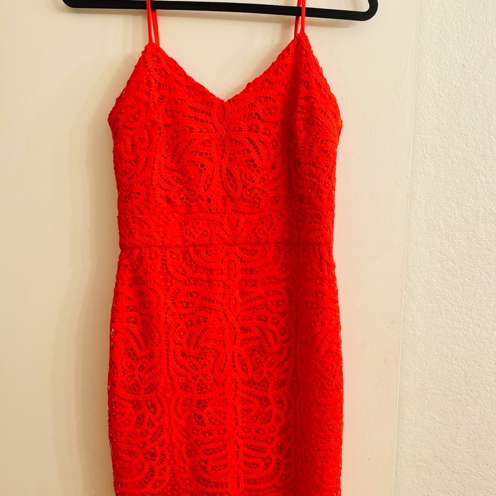 The red heather dress
